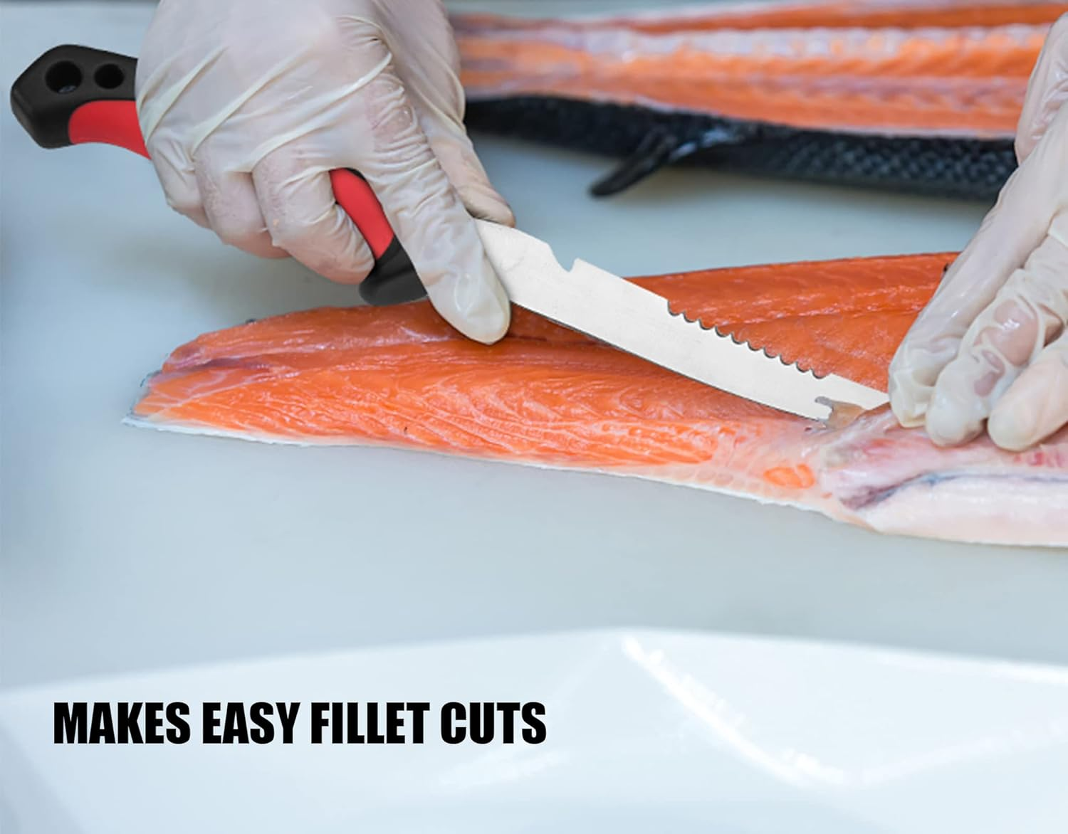 2 Pcs Fishing Fillet Knife Set Stainless Steel 6.5 Inch Pro Fish Knife for Filleting, Fishing Gear, Fishing Tool Set, Fishing Sccessories Gifts for Men image number 2