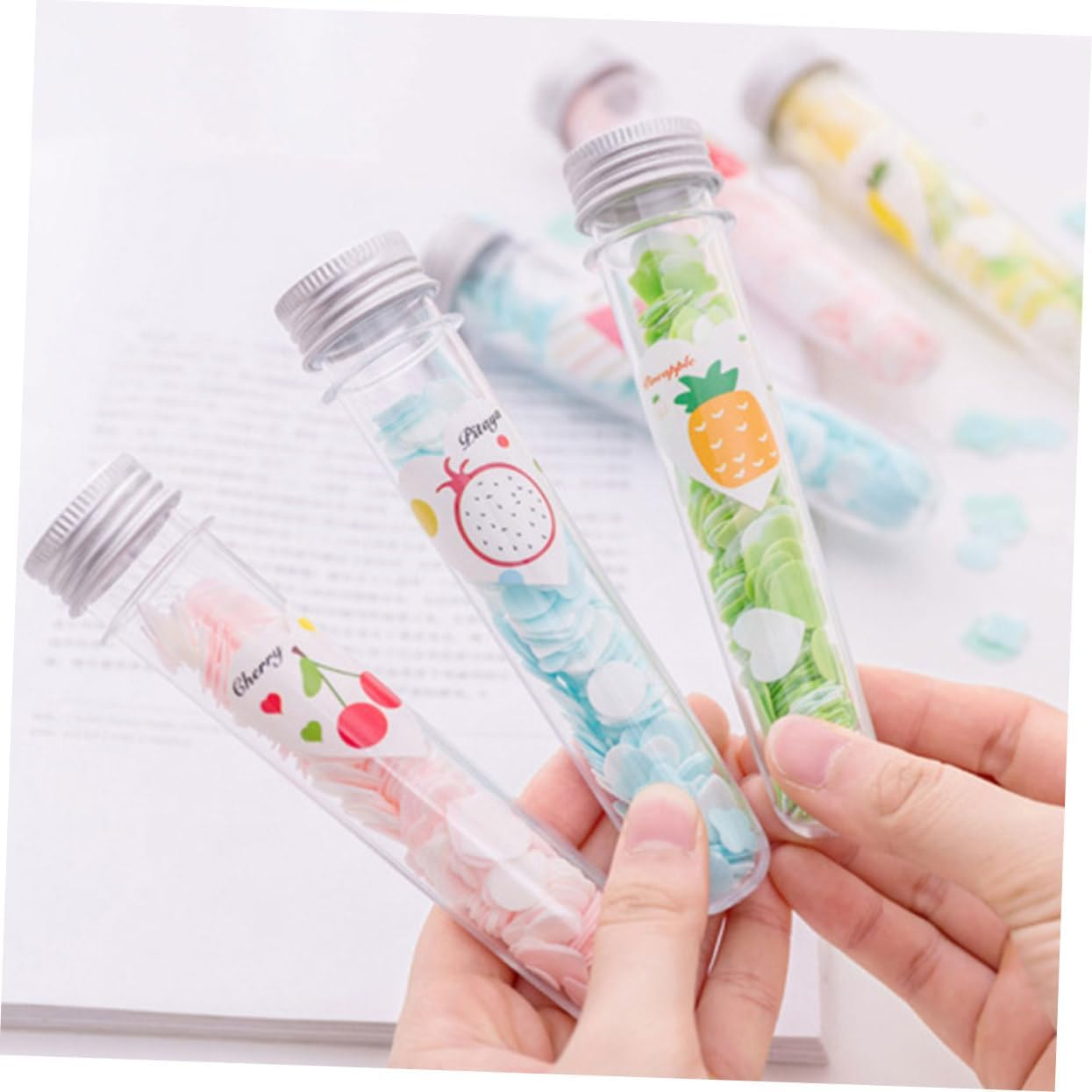 Abaodam 4Pcs Travel Natural Soap Flakes Disposable Soap Paper Portable Bath Flakes for Hands Face