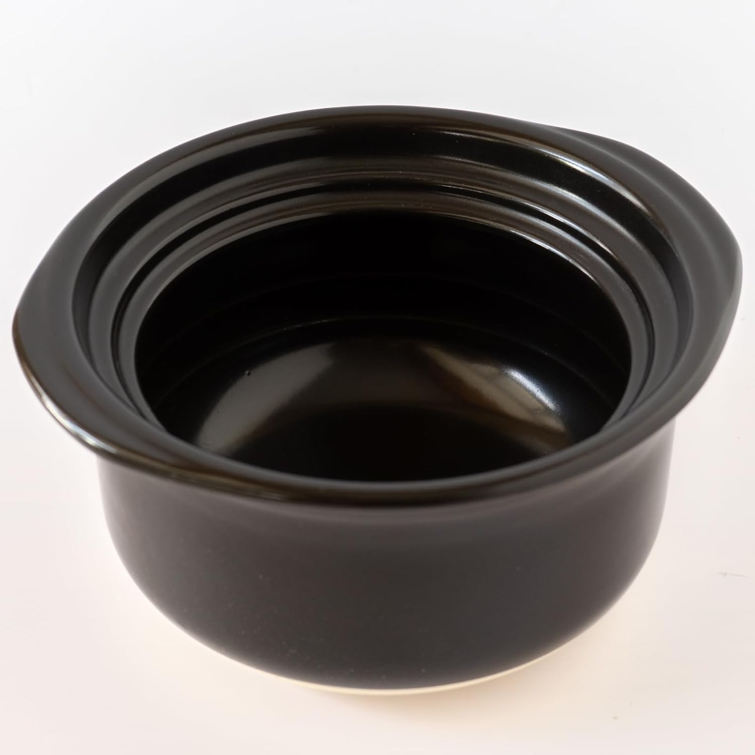 Ginpo Touki 46161 Banko Ware Ginpo Chrysanthemum Rice Pot, 2 Cooking, Double Lid, Rice, Earthenware, Compatible with Direct Fire, Lapis Glaze, Blue, Made in Japan image number 3