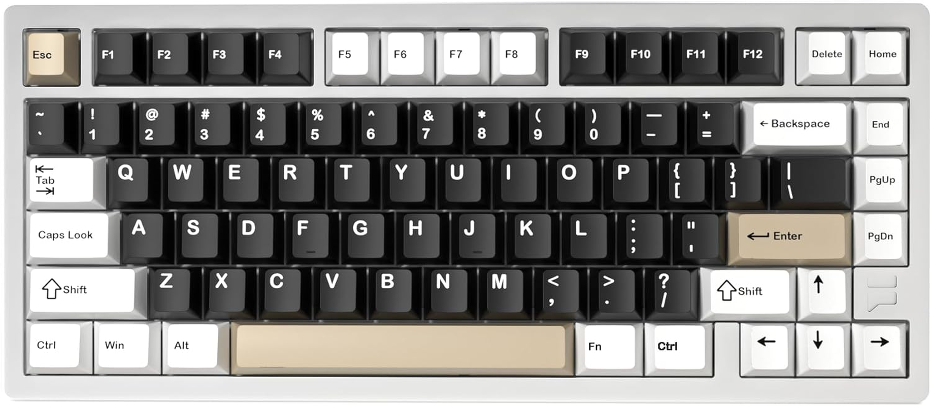 FURYCUBE F75 Wireless Mechanical Keyboard &ndash; 75% Layout, Full Aluminium Case, Tri-Mode, RGB, Hot-Swappable, Sound Dampening, Pro & Ultra Models (Moon Silver, HMX Duckling Switch) image number 4