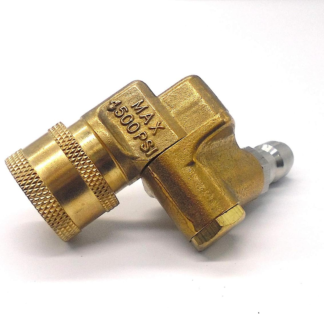 Pressure Washer Accessories Kit, 5 Power Washer Spray Nozzle Tips, Quick Connecting Pivoting Coupler, 1/4" 4500 PSI 6-Pack image number 4