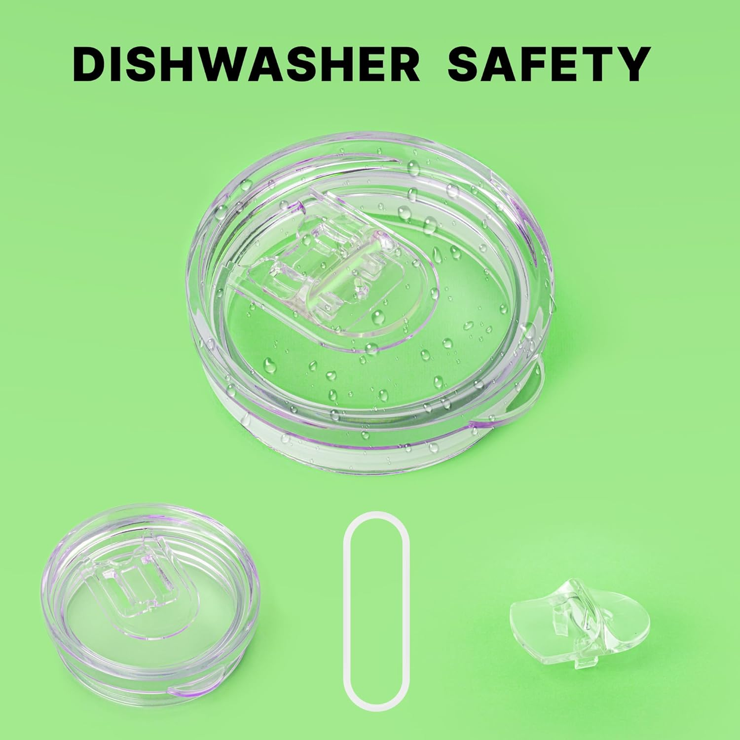 Mollcity Skinny Tumbler Replacement Lid Fits for Skinny Tumbler 2.73-2.75 Inches in Diameter, 2 Pack Splash Resistant Lids Sliding Covers, BPA Free (2 Pack)