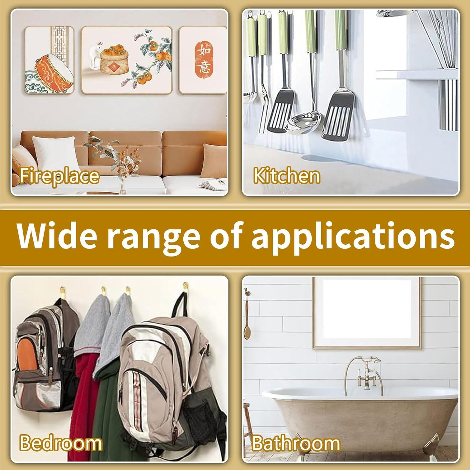 Picture Hanging Kit, Heavy Duty Frame Mirror Picture Hanging Hooks, 75Lb/40Lb/30Lb/20Lb/10Lb Picture Hangers with Wall Nails, Hanging Wire, Saw Tooth, D Ring, Screw Eyes and Level for Wall Mounting image number 6