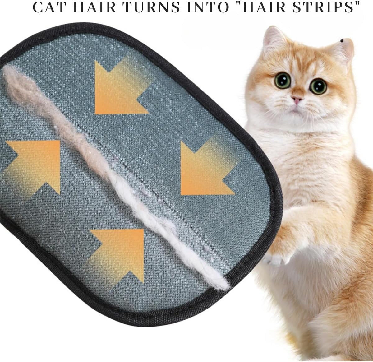 Magic Brush Pet Hair, Reusable Electrostatic Pet Hair Remover Glove,The Magic Brush Pet Hair Remover, Anti-Static, Suitable for Dogs & Cats, Sofas, Car Seat (2 Pcs) image number 5