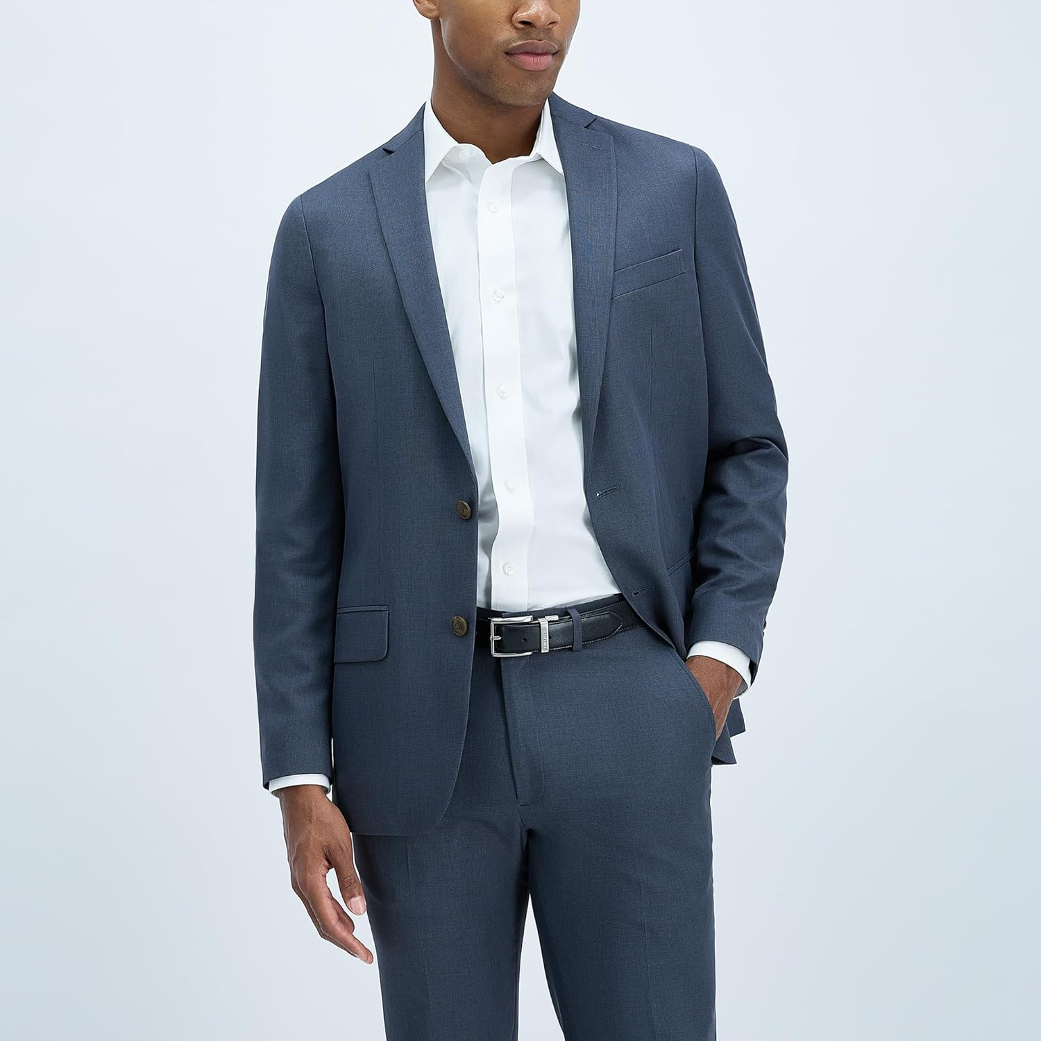 Tommy Hilfiger Men'S Dress Reversible Belt with Polished Nickel Buckle Belt image number 3