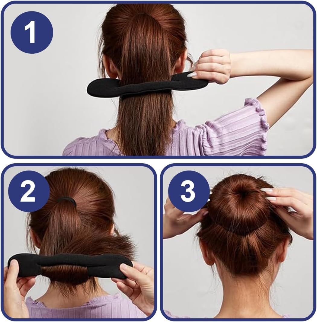 Pack of 4 Bun Maker, Pillow Top Hair Stylist, Hair Plate Maker, Bun Maker, Magic Bun image number 5
