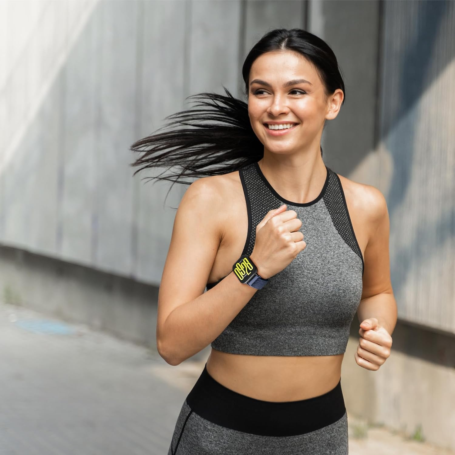 CHANRASI 22 Mm Braided Bracelet Compatible with Xiaomi Redmi Watch 5 Active/5 Lite, Elastic Nylon Bracelets with Magnetic Closure for Xiaomi Redmi Watch 5 Active/5 Lite, Black - Starlight image number 5