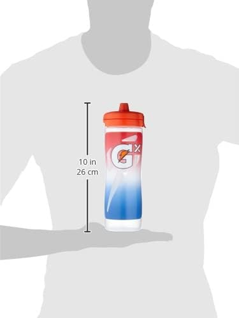 Gatorade Gx Hydration System, Non-Slip Gx Squeeze Bottles Faded Flag