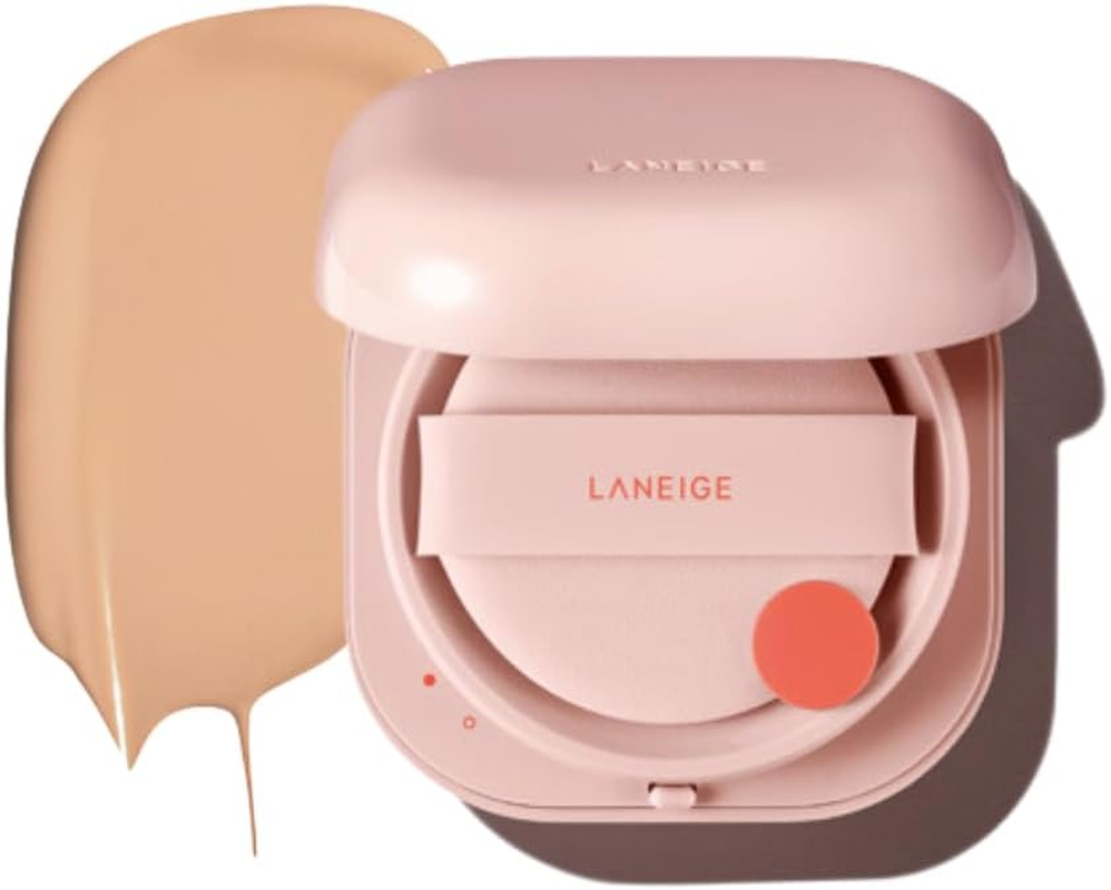 NEO Cushion Glow 15G (No Refill Included), 6 Shades Available, Long Lasting for Laneige (21N1 Beige) - 17C1 Cool Vanilla image number 2
