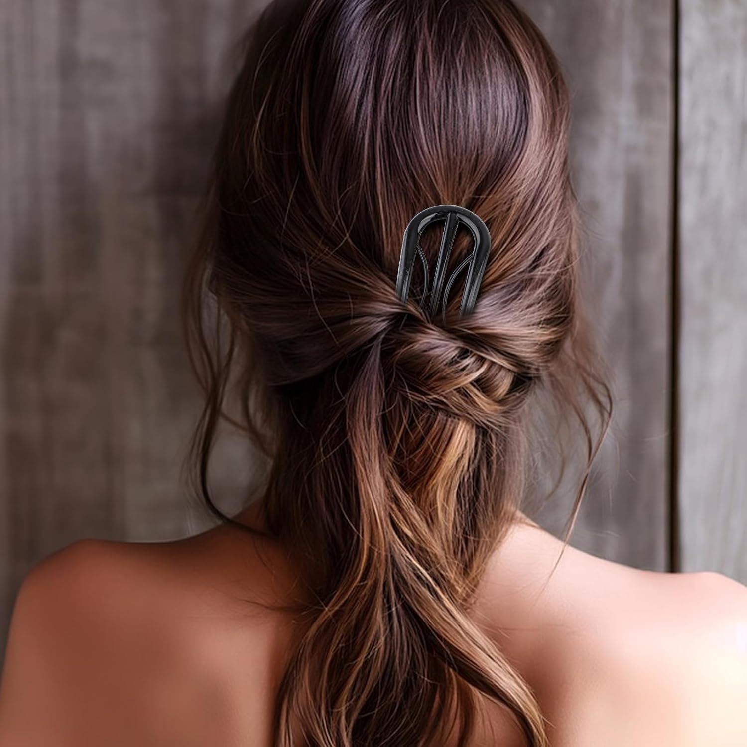 8 Pcsfrench Hair Clips, U-Shaped French Hair Pins for Women, Retro U French Pins Hairpins for Women Twist Clips for Buns Hairstyle Accessories(8 Colors) image number 5