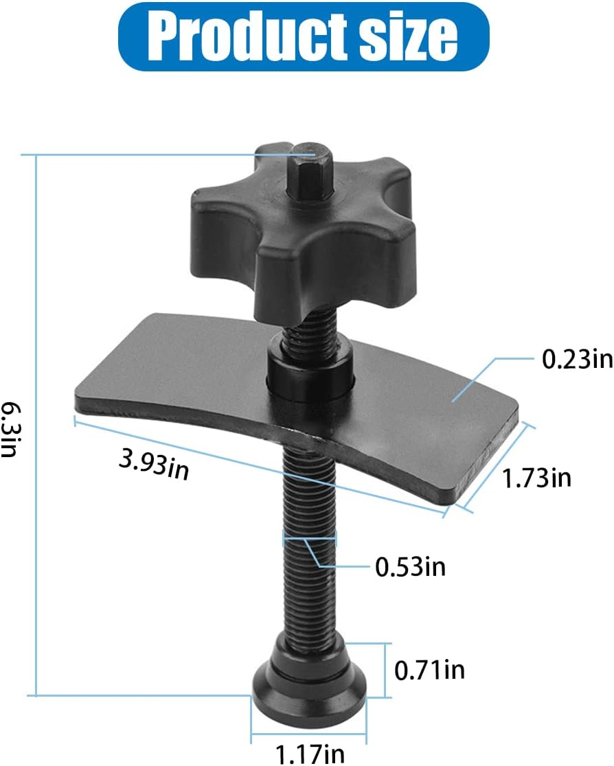 AUCELI Disc Brake Pad Spreader, Swivel Disc Brake Pad Separator Tool with Comfort Tightening Knob, Carbon Steel Piston Brake Caliper Compression Tool for Precise Even Compression, Car Accessories