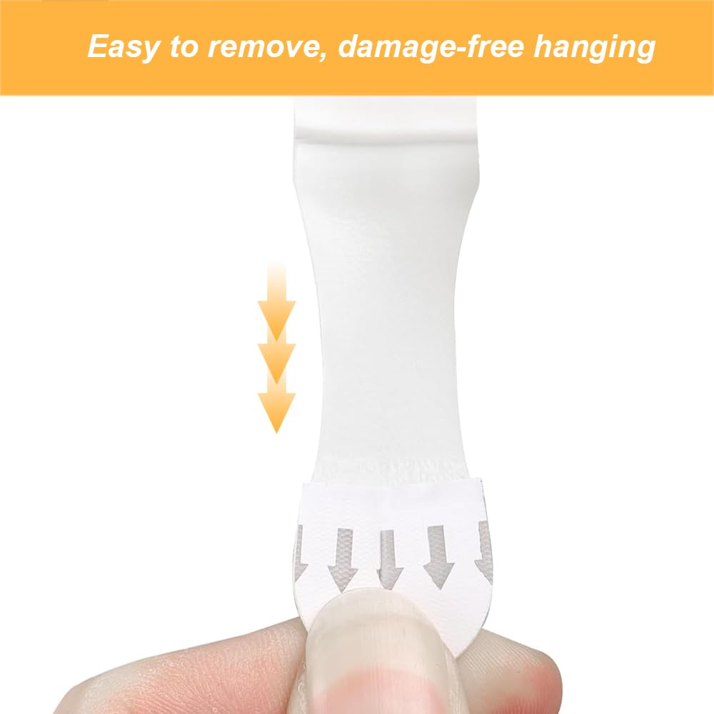 Picture Hanging Strips 36 Pairs, Adhesive Strips for Picture Poster Supplement Strips, Removable Double Sided Adhesive Damage-Free Picture Hanging Strip image number 4