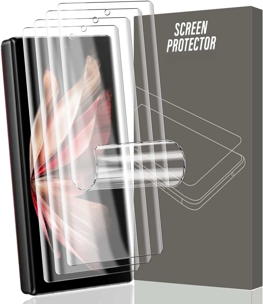 Gelaasso Pack of 4 Screen Protectors for Vivo X Fold 3 Pro [Non-Glass], Full Coverage Flexibility TPU Film, HD Clear Screen Protector for Vivo X Fold 3 Pro image number 6