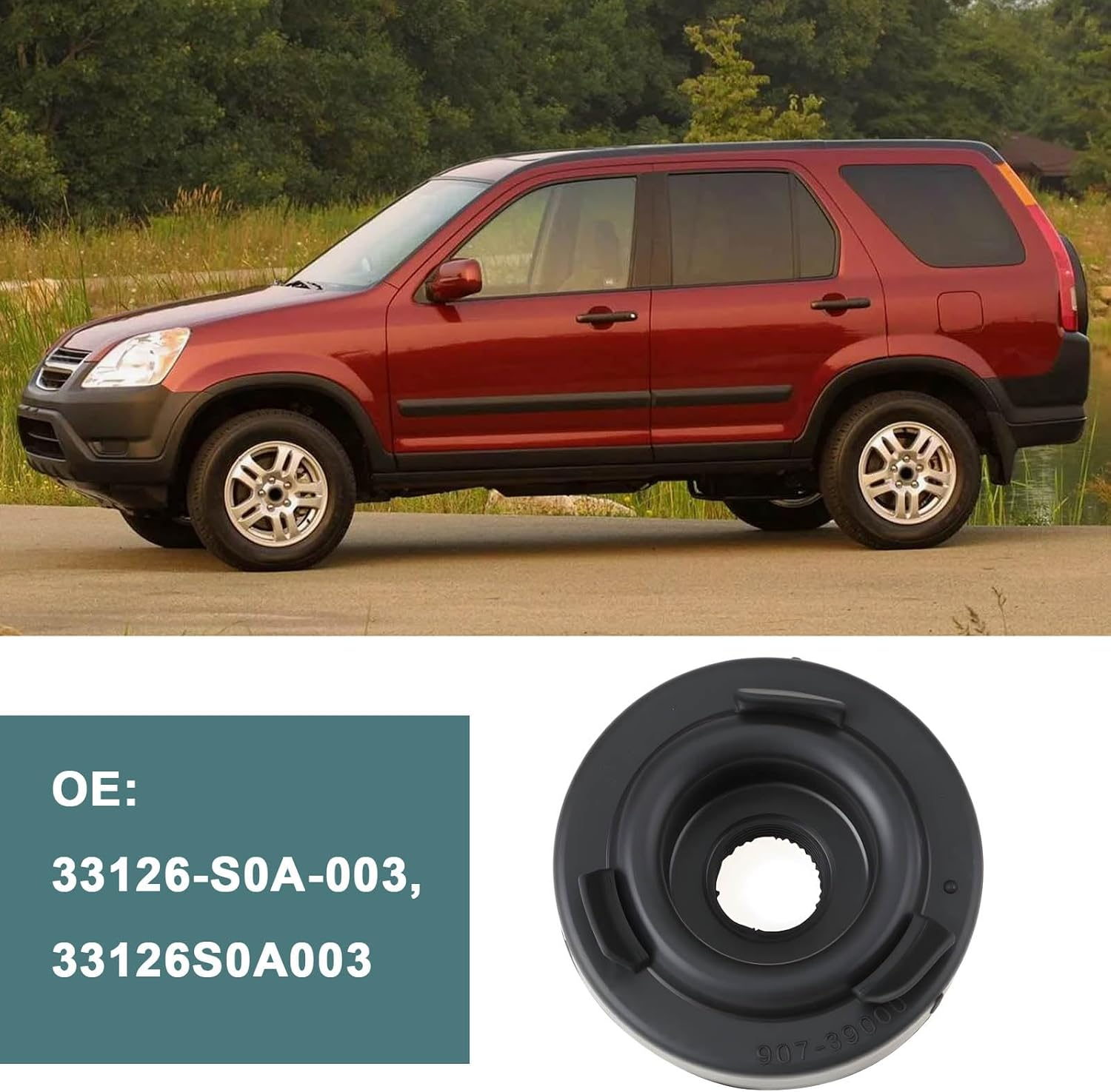 2Pcs Headlight Dust Cover Rubber Cap 33126-S0A-003 Compatible with Honda CR-V 2005-2006 33126S0A003 image number 1