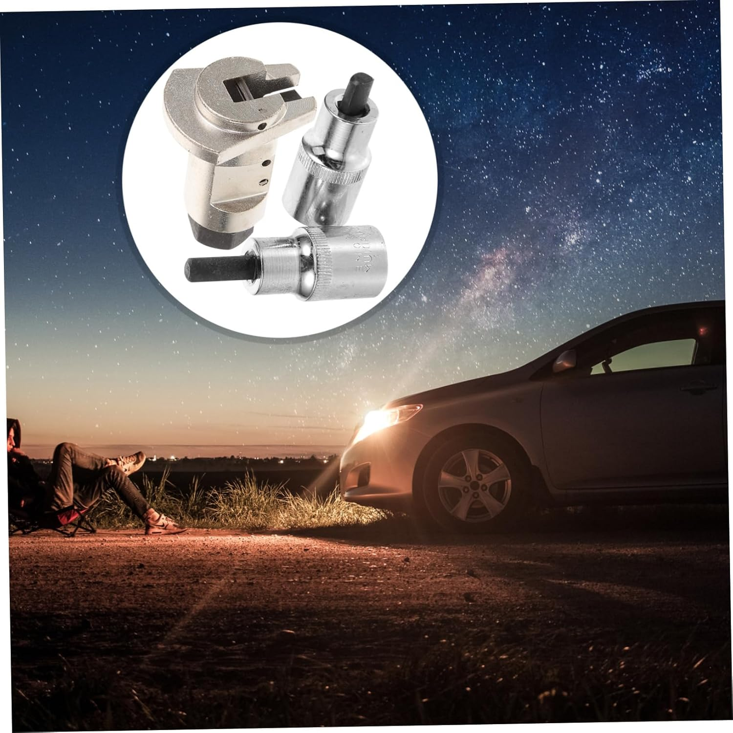 IWOWHERO 3Pcs Suspension Strut Spreader Tool and Car Shock Absorber Remover Set for Automotive Steering and Suspension Separation Random Color image number 1