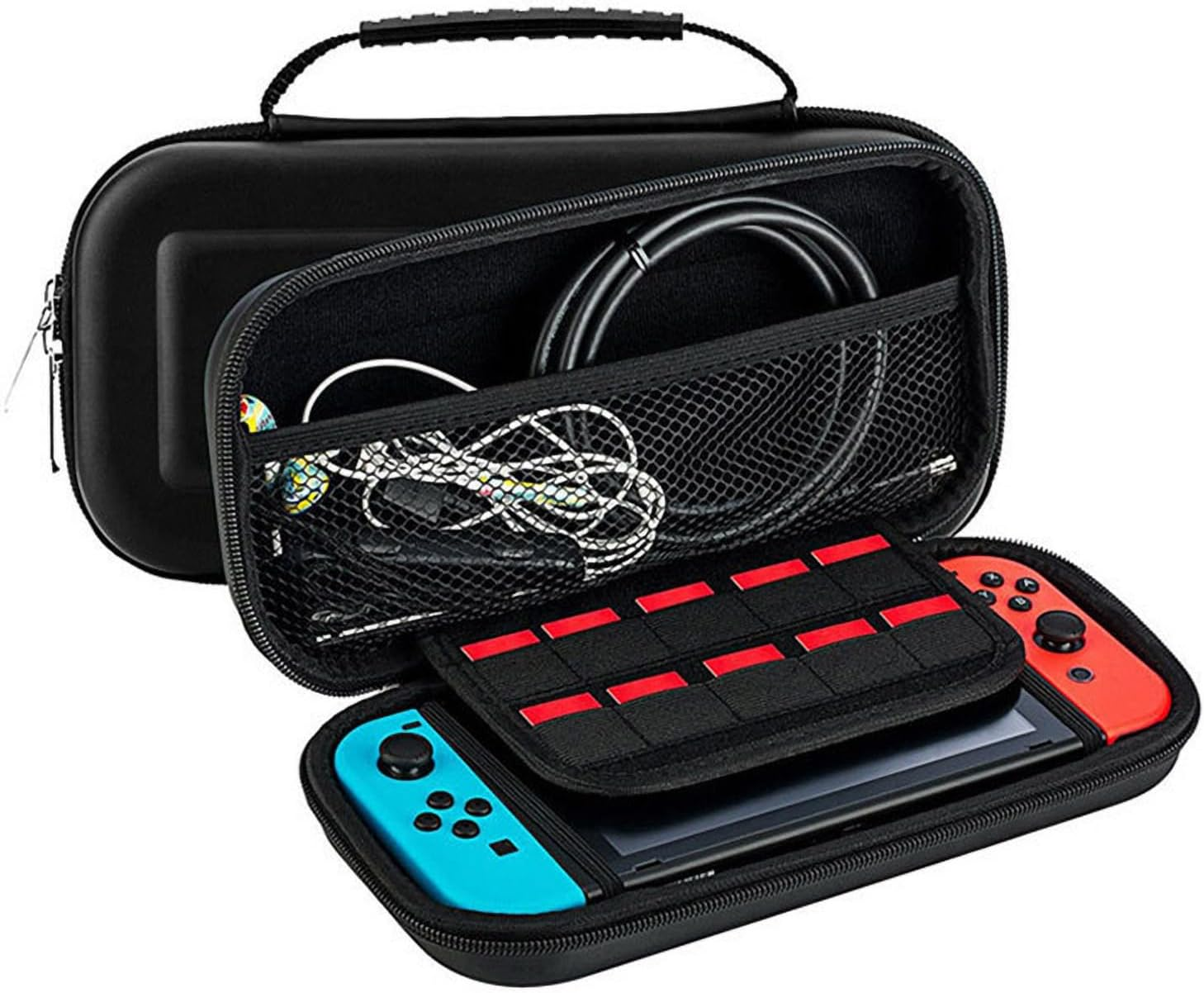 Carry Case for Switch OLED and for Nintendo Switch with 20 Game Cards Holder image number 2