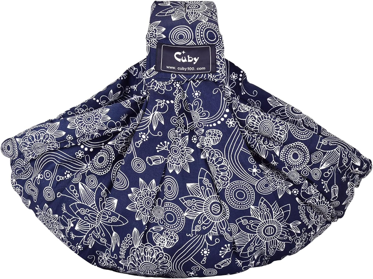 CUBY Baby Carrier Sling, Baby Essentials for Newborn Natural Cotton Adjustable Baby Carriers from Newborn Comfortable Easy Wearing Nursing for Infant Toddler Wrap Sling for Newborn (Blue Celadon)
