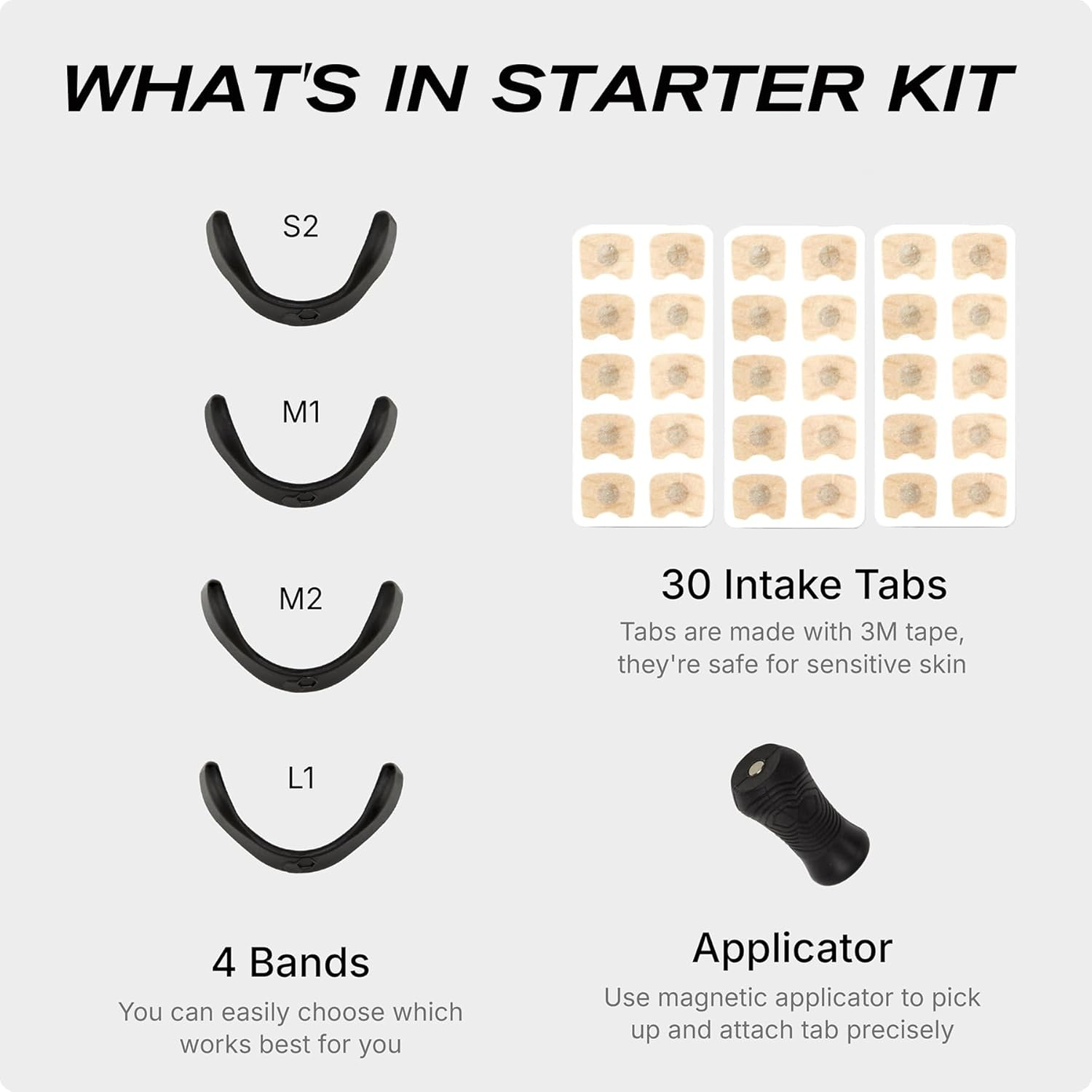 30 Pcs Intake Breathing Nasal Strip, IGGDOQI Anti-Snoring Sleep Nose Strips, Intake Breathing Nose Magnets, Boost Oxygen Intake, Reduce Snoring, Improve Sleep Quality, for Men & Women (White) image number 2