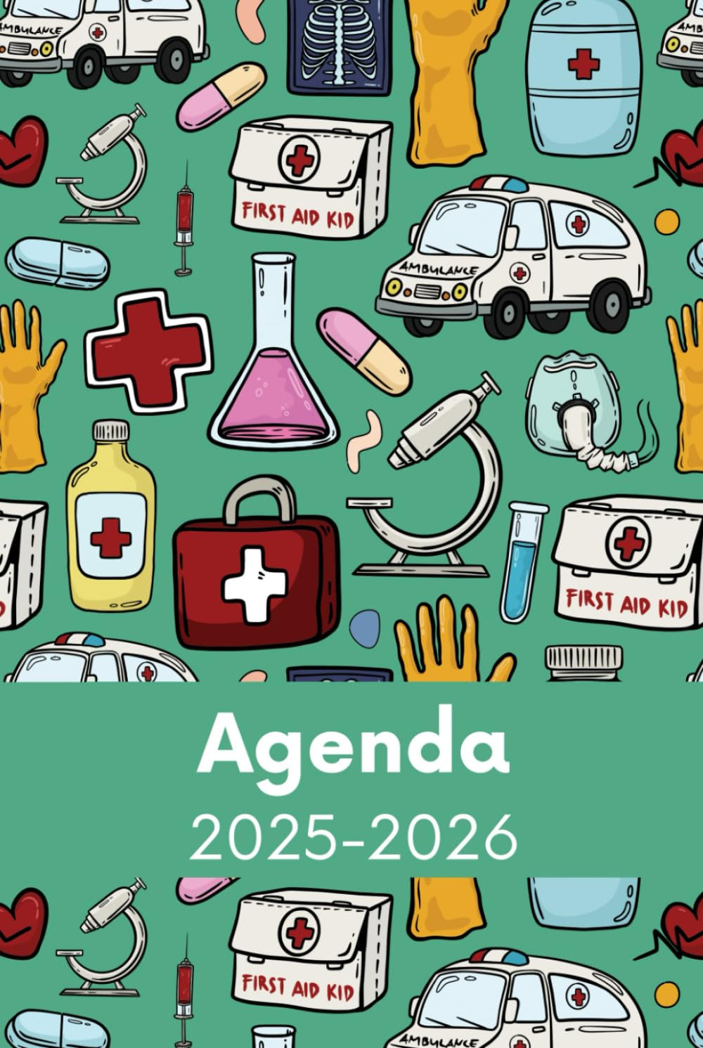 Agenda 2025-2026: Regalo per Dottore, Dottoressa, Medico, Infermiera, Studenti Di Medicina, Calendario, Pianificatore Settimanale Mensile image number 1