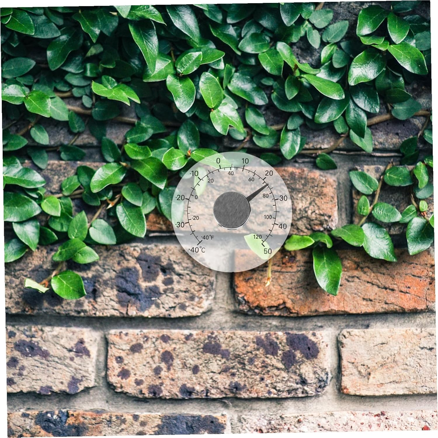 DECHOUS Indoor Outdoor Thermometer for Window and Garden Dial Temperature Gauge for Greenhouse Nursery Sauna and Home Use Easy-Read Wall-Mount Temperature Measurement image number 5