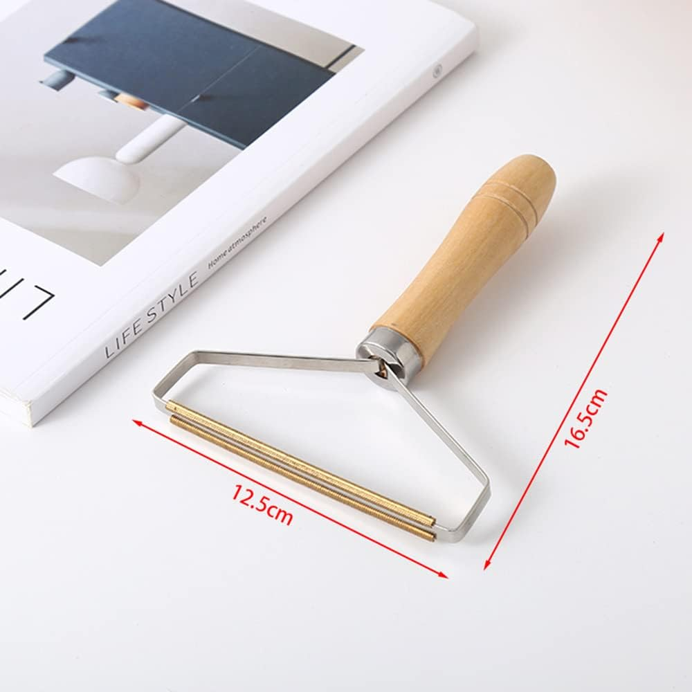 Tongke Pet Hair Remover, Lint Shaver, Lint Remover, Reusable Double Sided Lint Roller with Beech Wooden Handle, Easy to Clean Dog Hair & Cat Hair Dust in Carpets image number 1