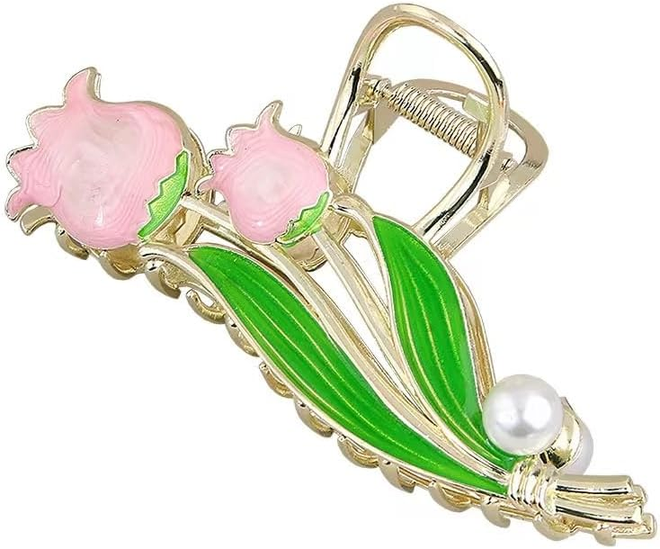 Rose Hair Clips Large Non-Slip Hair Clips Strong Hold Hair Accessories for Women Girls Hair Clips image number 1