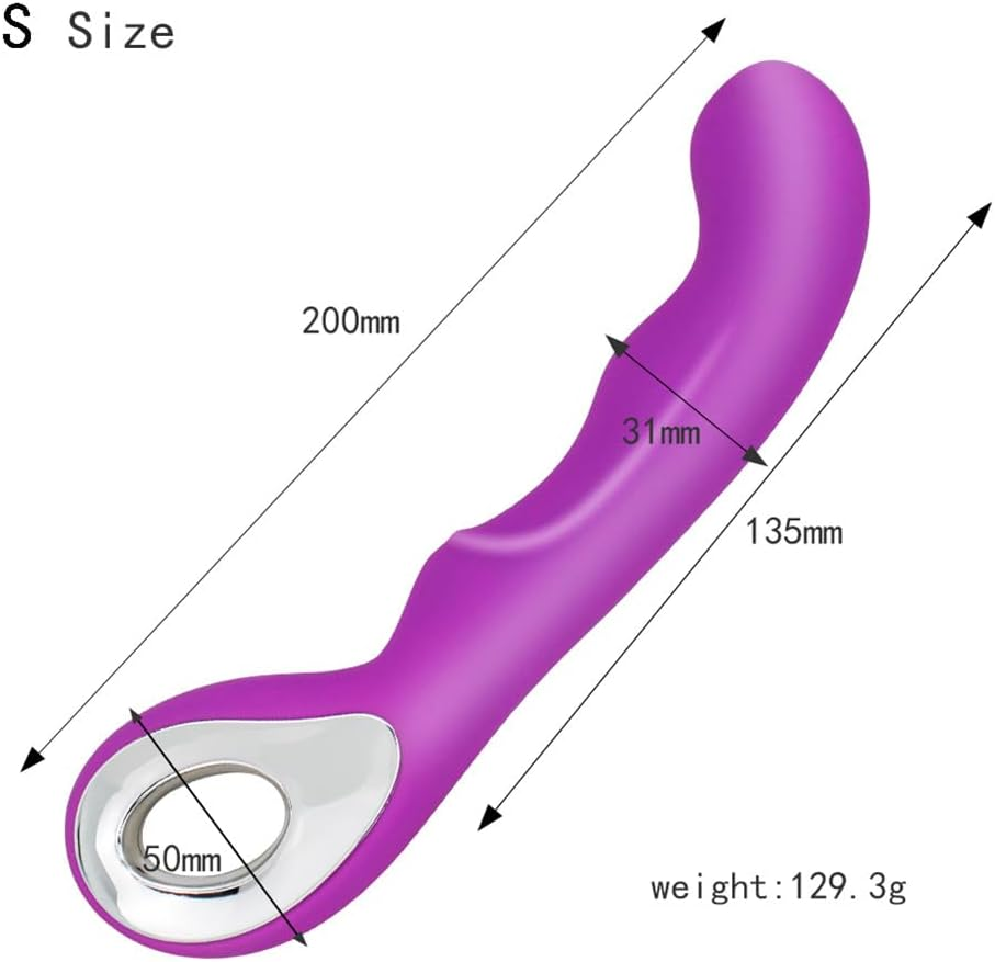 YUKAIONE G-Spot Vibrator for Women, Washable Dildo with Powerful Vibration, Pleasurable Adult Sex Toy for Female & Couples (Purple) image number 6