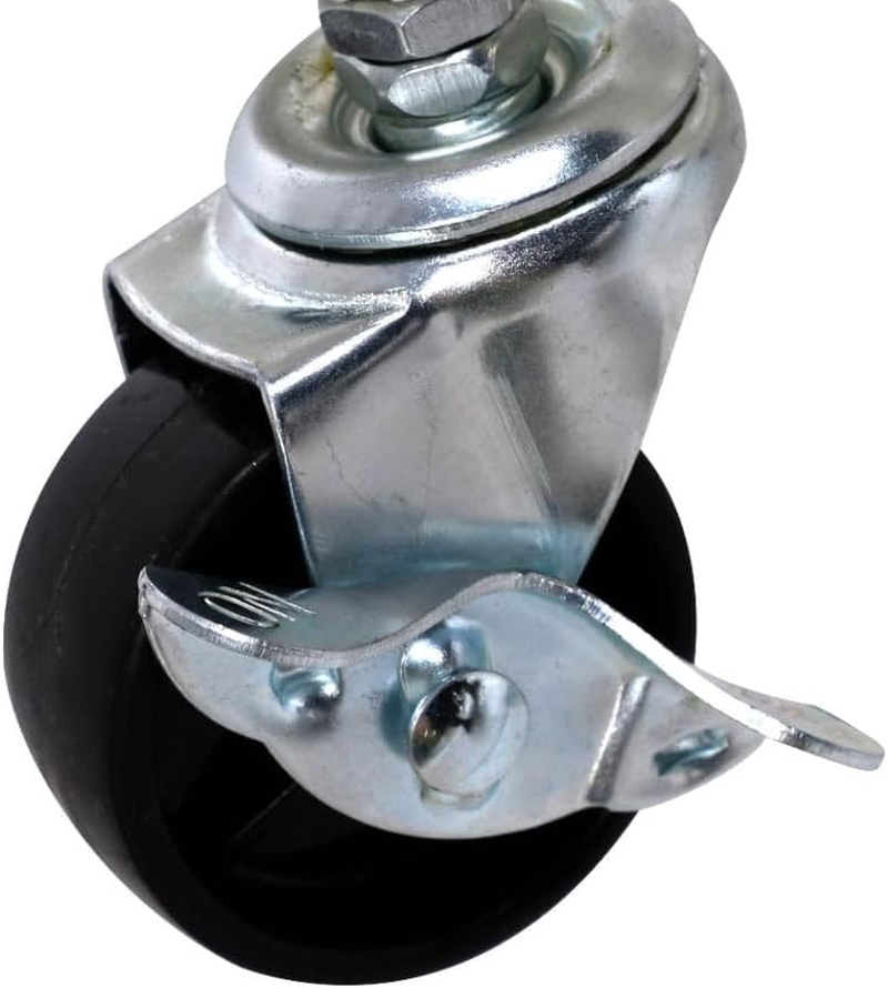 Levede 4 Tiers Kitchen Trolley Cart Steel Storage Rack Shelf Organiser Black, Metal Utility Cart, 4-Tier Kitchen Trolley with 4 Wheels, Rolling Storage Cart Trolley for Kitchen Storage & Organisation image number 6