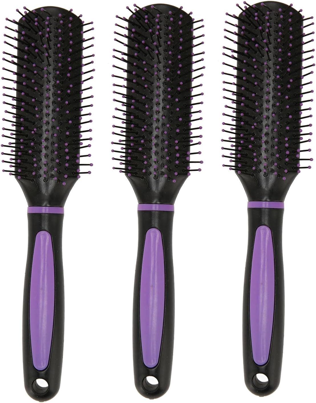 SYMY 3PCS 9 Row Styling Brush Scalp Massage Vent Hair Brush for Detangling Shaping and Defining Curls Suitable for All Hairstyles image number 2