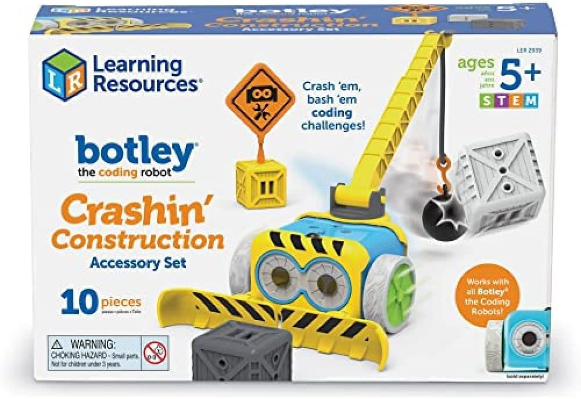 Learning Resources Botley Crashin' Construction Challenge Accessory Set (Botley Not Included) - 10 Pieces, Ages 5+ Coding for Kids, image number 6