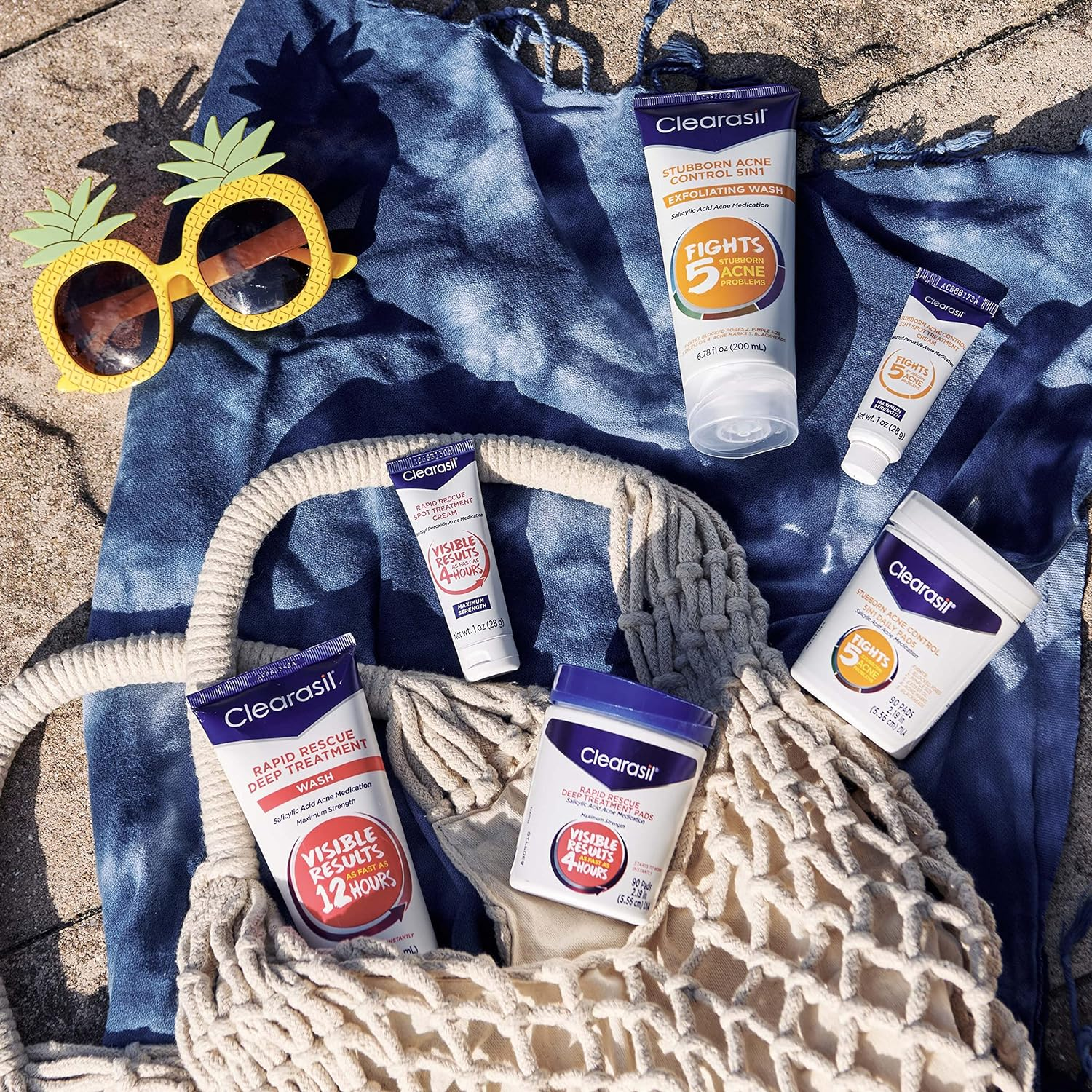 Clearasil Ultra Rapid Action Facial Cleansing Pads, 90 Count image number 4