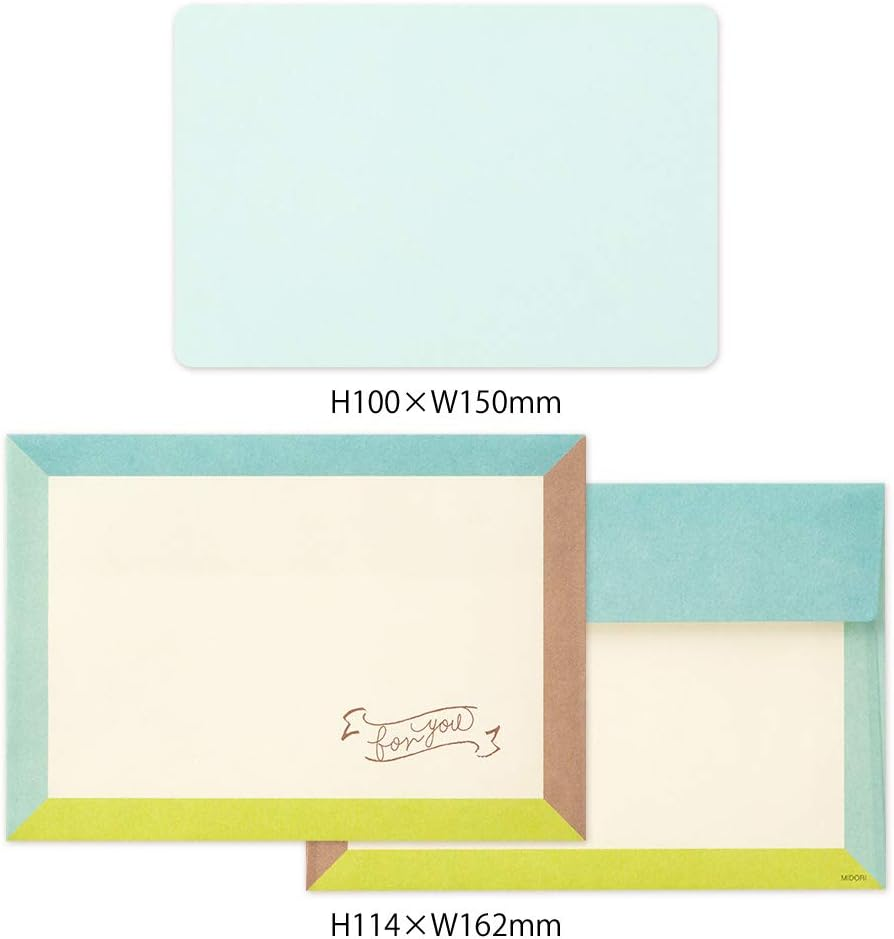 Midori 86487006 Letter Set, 487, Gassa, Card Type, Frame Pattern - Marker image number 7