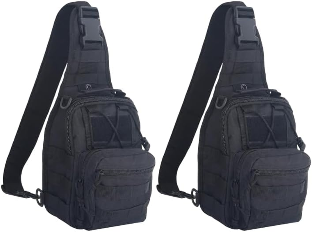 FAMI Outdoor Tactical Backpack,Tactical Sling Backpack,Tactical Shoulder Bag,Chest Pack,Crossbody Bag,Daypack, Outdoor Sport Pack for Camping,Hunting, Hiking, Trekking,Cycling - Army Green 2 Packs image number 5