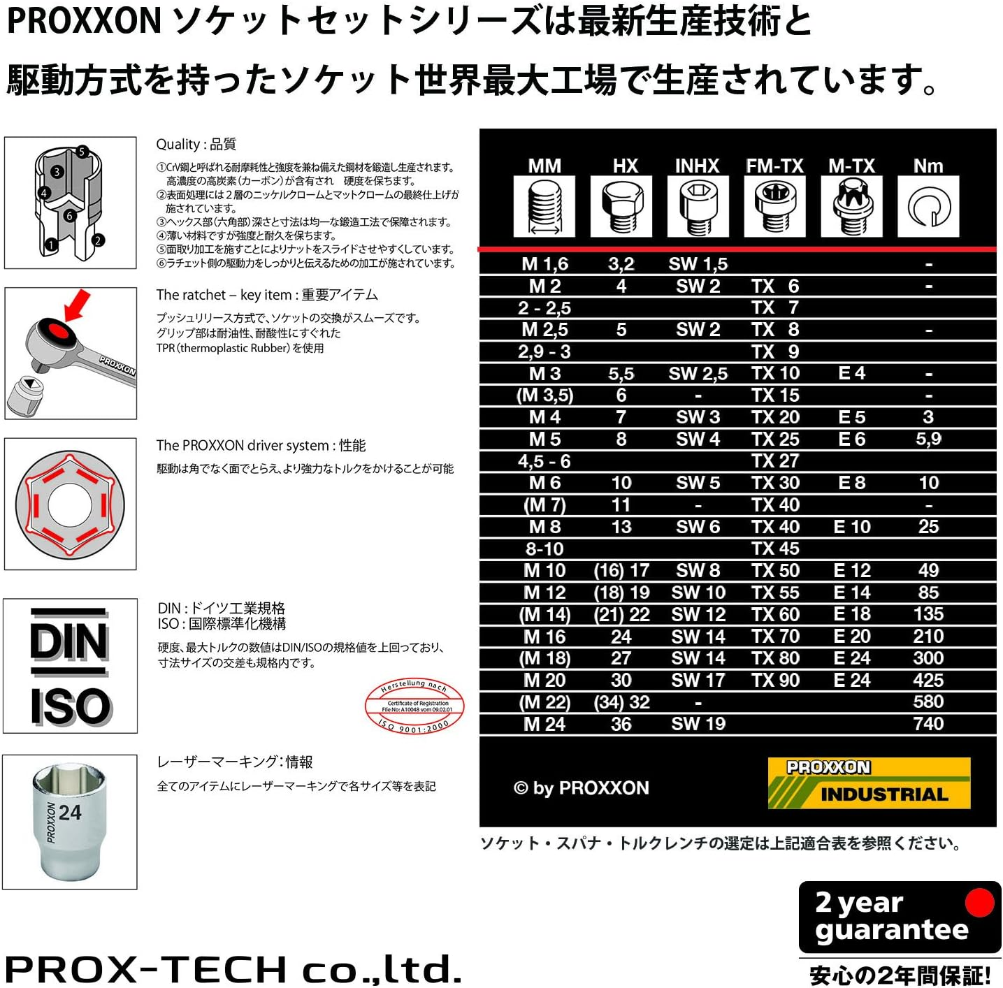 PROXXON MC30 1/4" Torque Wrench Screwdriver Micro Click No.83349 image number 4