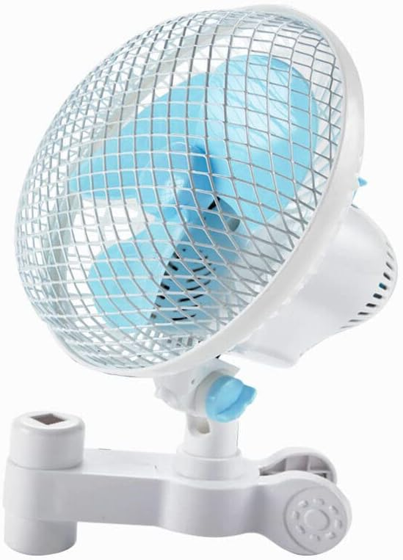Yarra Supply Portable Clip Fan 2 Speed Hydroponic 6" Oscillating Clip Fan 230Mm Portable Personal Fan for Baby Stroller, Bunk Bed, Camping,Bike image number 5