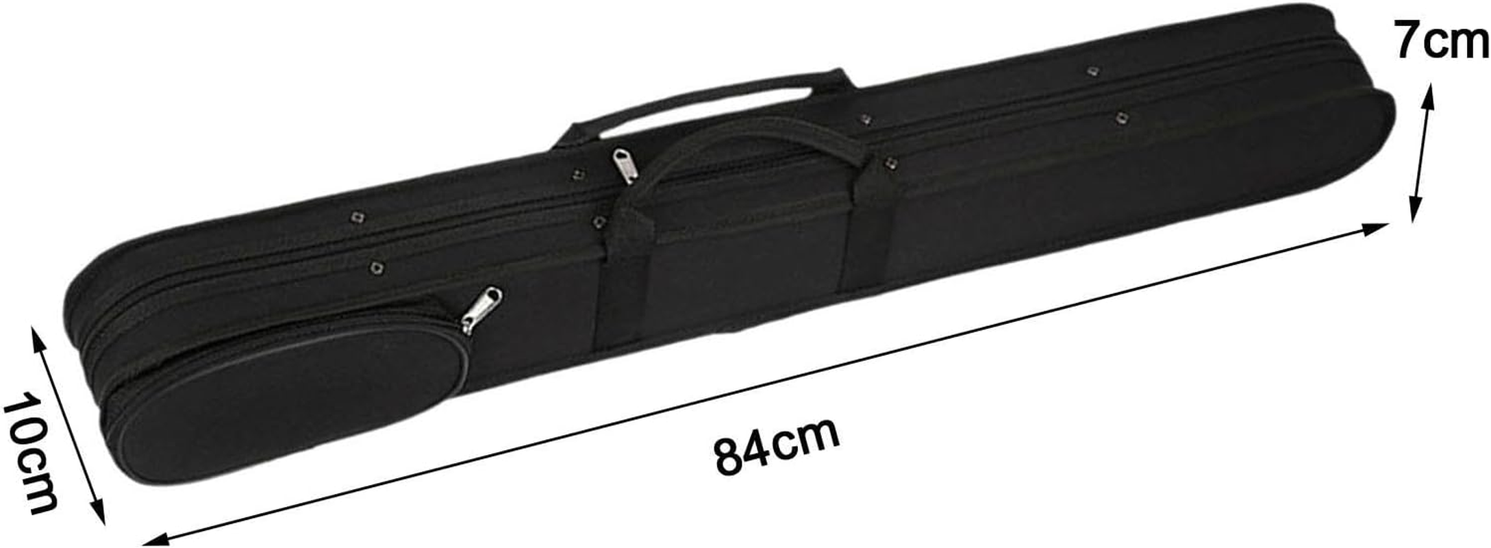Luwecf Double Bass Bow Case with Enhanced Protection for String Instrument Storage, Black - Red image number 3