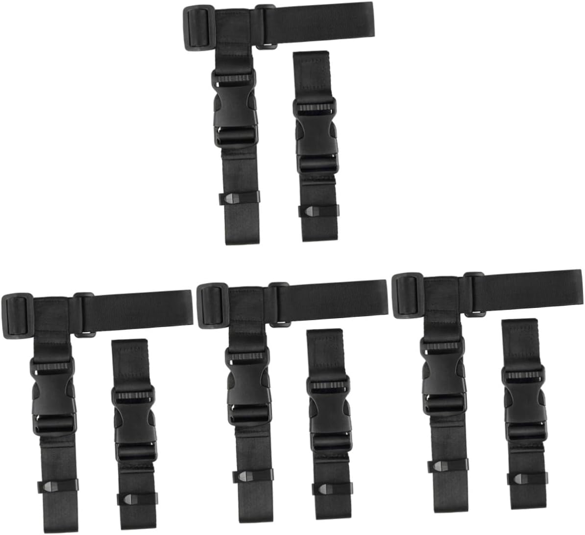 WRITWAA 4Sets Luggage Connector Strap for Suitcases Luggage Strap Buckle Lightweight Belt for Travel and Airport Security Checks image number 5