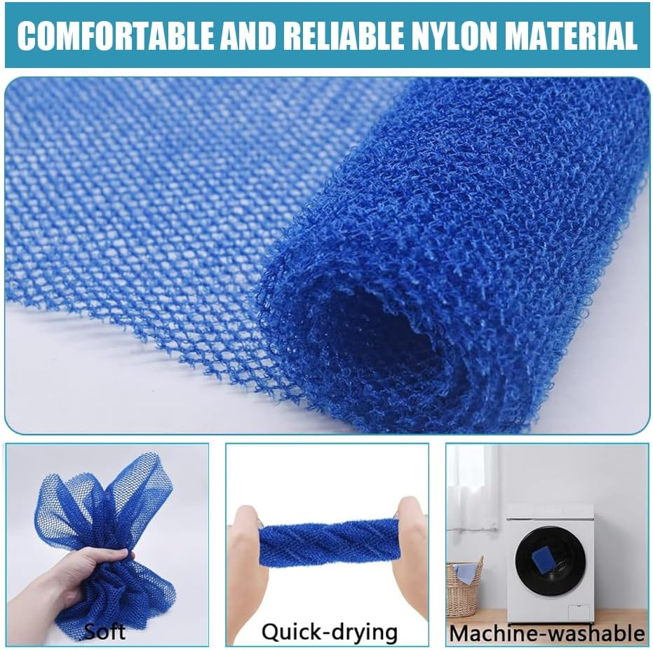 4Pcs African Net Sponge, African Exfoliating Net for Body, African Wash Net Shower Body Scrubber(Yellow, Blue, Pink, Purple) (Yellow, Blue, Pink, Purple) image number 2