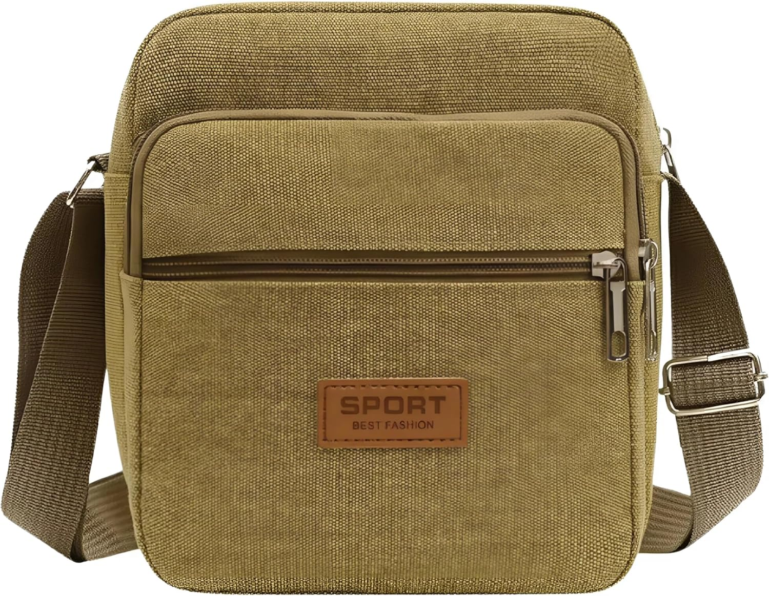 EZONEDEAL Messenger Bag for Men, Travel Crossbody Purse Briefcase Business Bag for Men & Women, Travel Passport Wallet Bag, Small Vintage Canvas Messenger Crossbody Bag Shoulder Bag