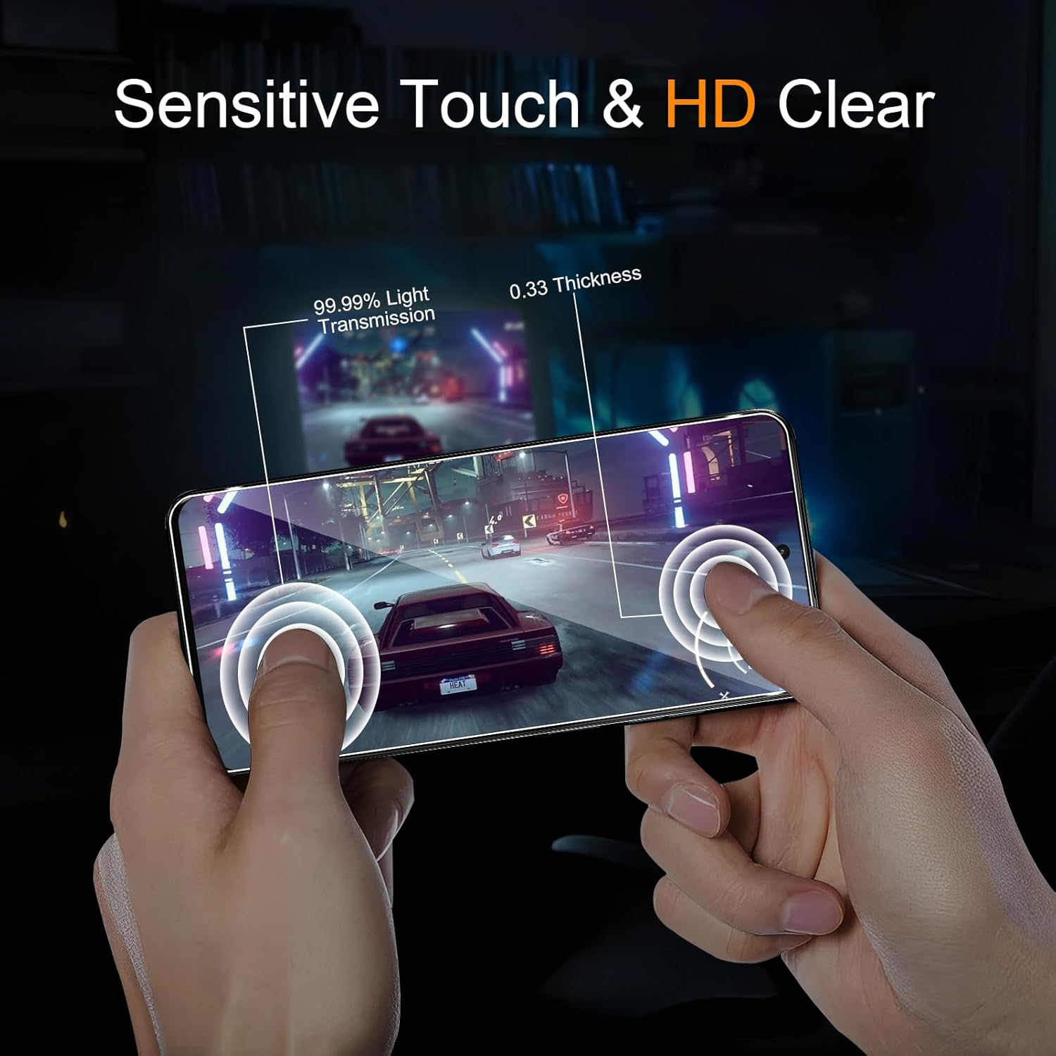 GEEMEE Tempered Glass Screen Protector for Motorola Moto G05/Moto E15, Pack of 2 Screen Protectors + 2 Camera Film, 9H Hardness Anti-Scratch Film HD Protective Glass Screen Protector