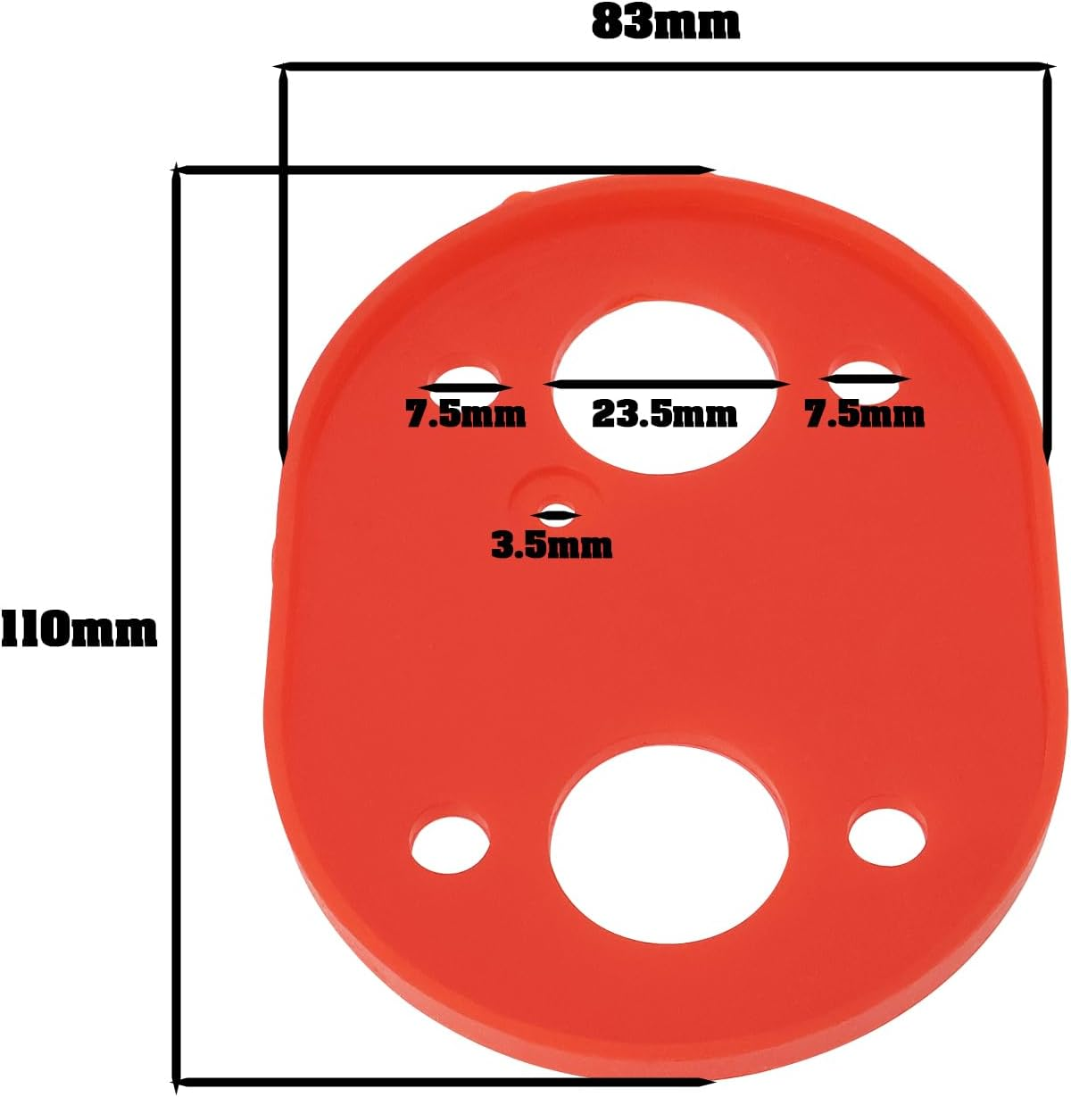 VGOL 1Pc Diesel Heater Silicone Base Gasket Car Heater Gaskets Heater Accessories Base Mat Pad Seal Gasket for Diesel Parking Heater Red image number 2