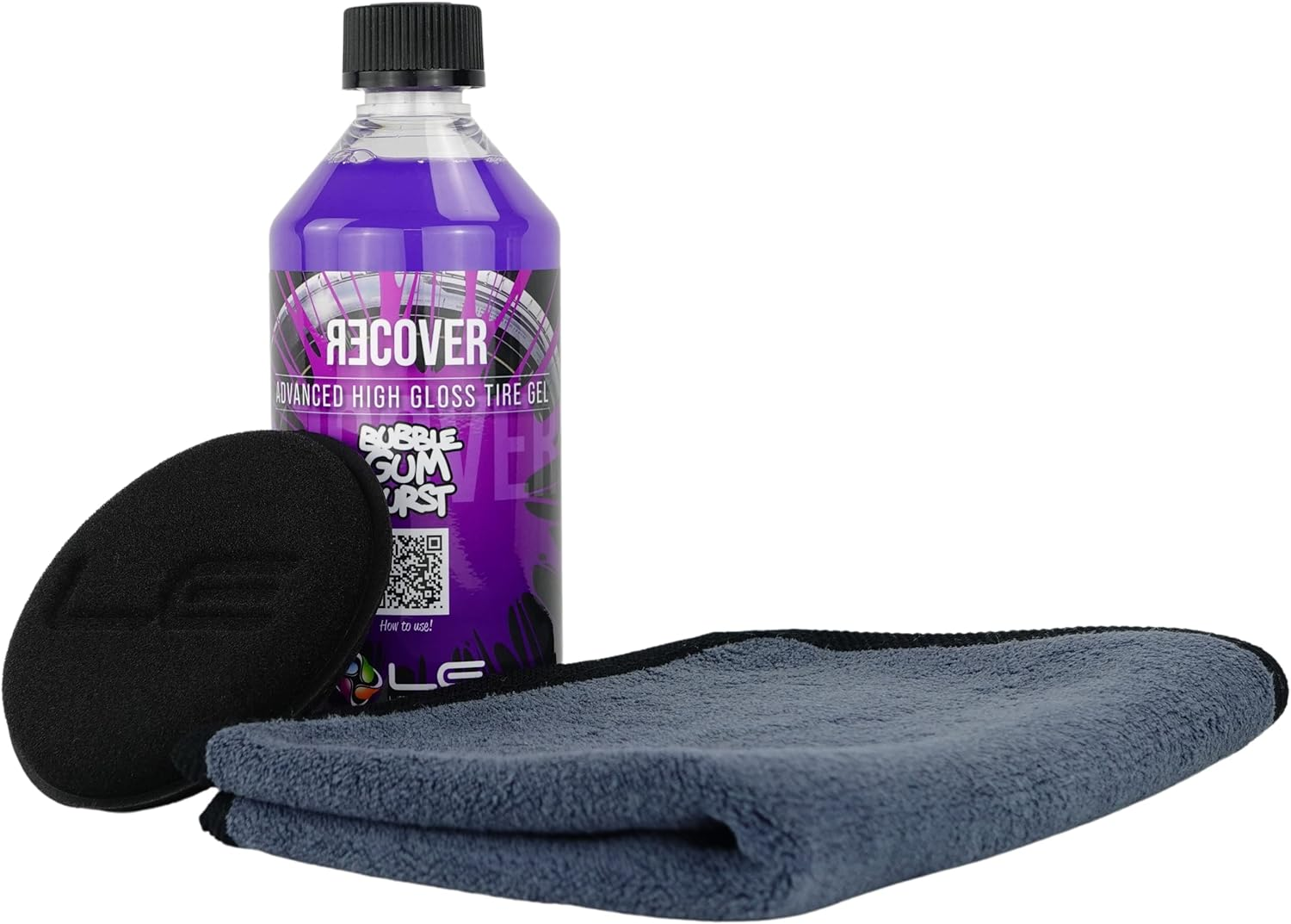 ADVANTUSE - Liquid Elements - Recover Tyre Gel Tyre Dressing Set with Accessories - Tyre Care - Tyre Shine - 500 Ml image number 4