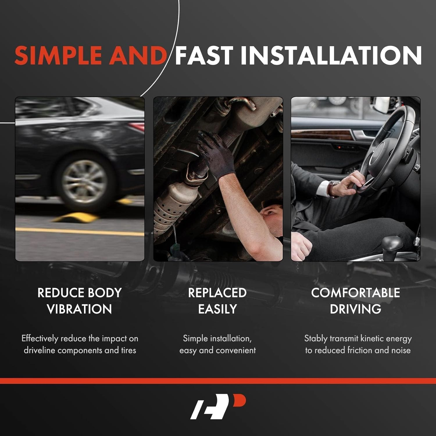 A-Premium Rear Complete Drive Shaft Prop Shaft Driveshaft Assembly [4WD, 93.4" WB] Compatible with Jeep Wrangler 1997-2006, 93.4" Wheelbase, with 2 to 6" Lift image number 4