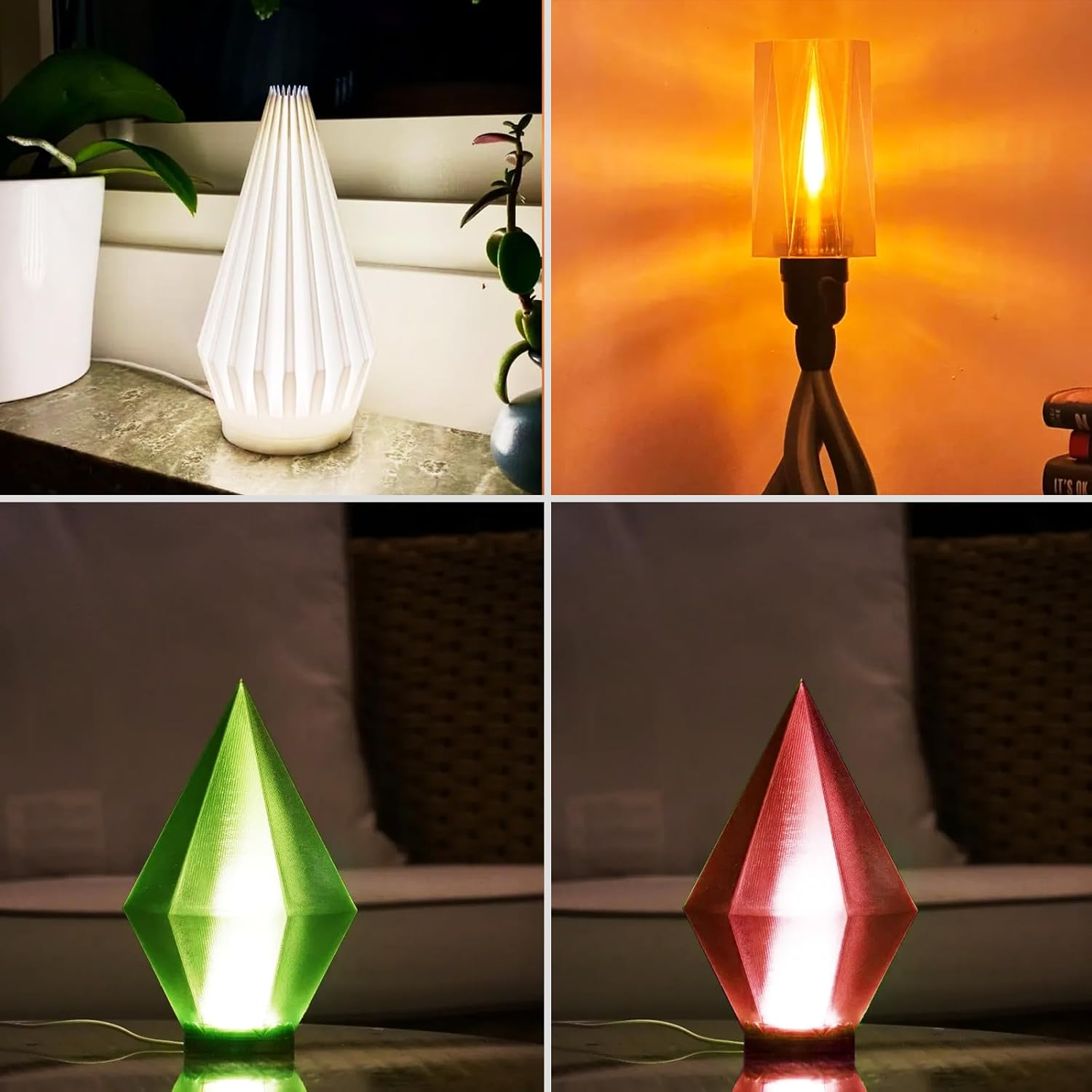 LVVJ3D Transparent Clear PETG 3D Printer Filament, Easy to Print Clear Orange PETG Filament 1.75Mm, Clean Wound Dimensional Accuracy +/-0.03Mm, 1Kg/Spool - Clear Petg Orange image number 4