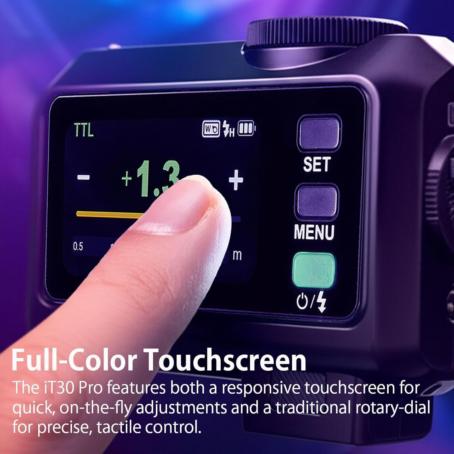 Godox It30Pro S TTL Mini Flash for Sony Camera, Godox It30 Pro S 2.4G HSS 1/8000S TTL Wireless Flash Compatible with Sony A7III A7IV A7R A7S A7 A7-II A7-III A7R-II A7R-III A6400 A6300 A6000 (Black) - Silver image number 5