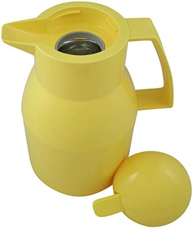 Helios Top Push Vacuum Jug Yellow 1 Litre, 30 X 30 X 25.7 Cm image number 6