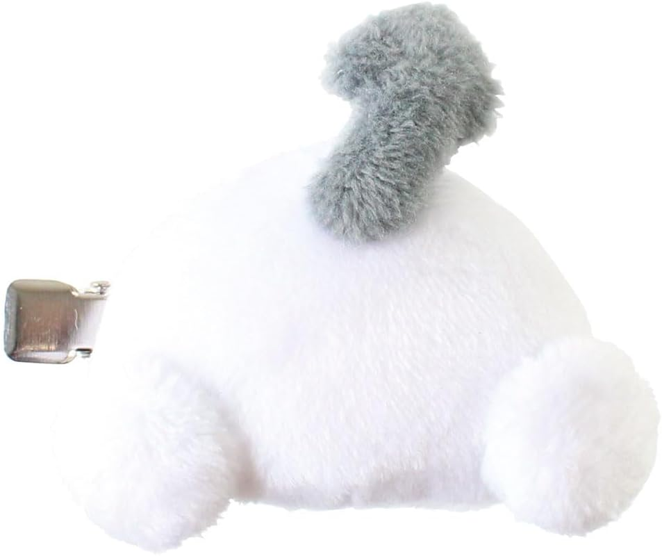 Tees Factory SR-5548052CR Sanrio Characters Mascot Butt Hair Clip, Cinnamorol, 2.2 X 2.4 X 1.2 Inches (55 X 60 X 30 Mm)