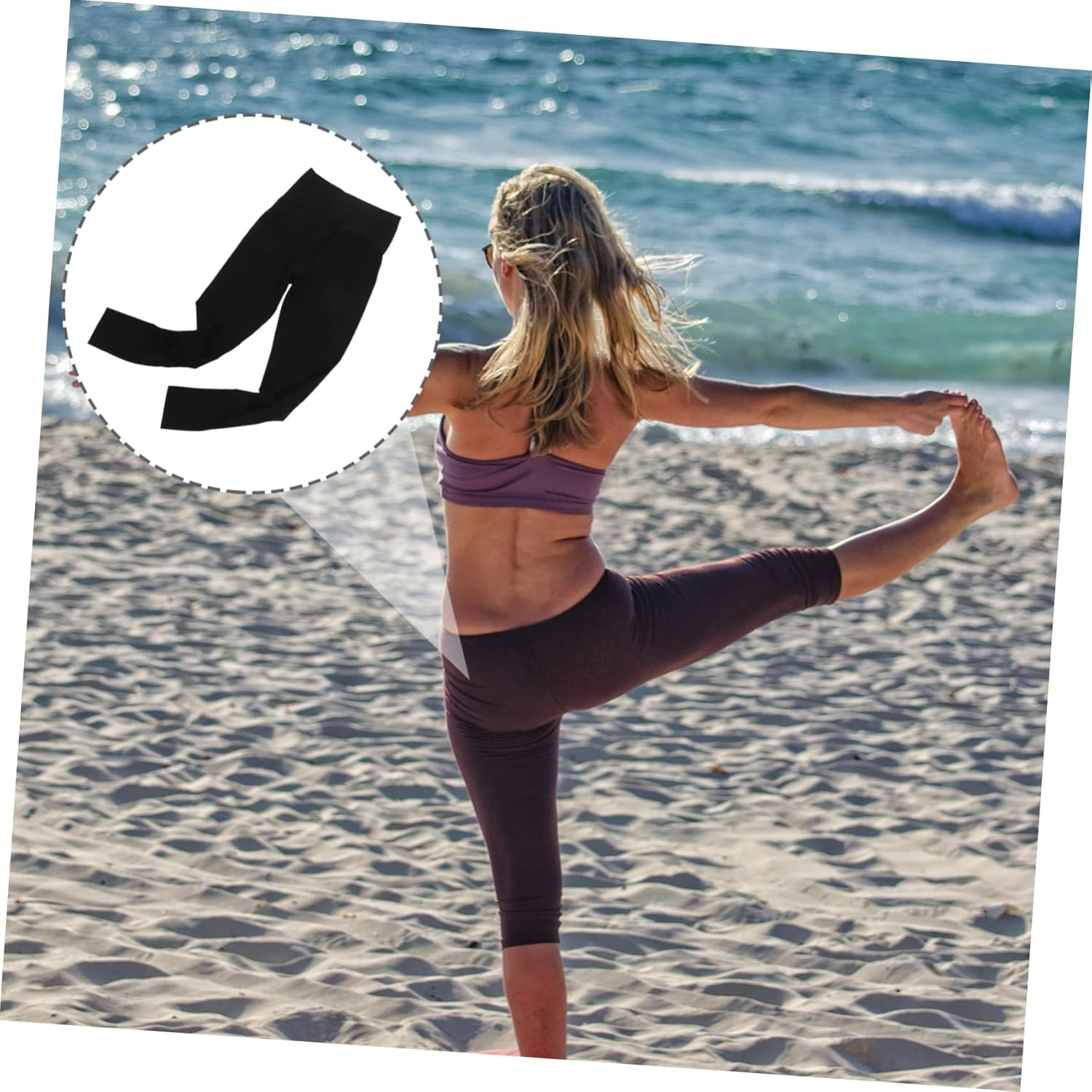 Healvian Maternity Yoga Pants for Women XL Comfortable Pregnancy Leggings with Supportive Waistband for Yoga Daily Wear and Indoor Outdoor Activities image number 4