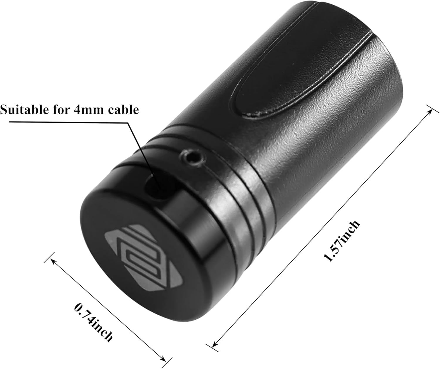 Pro-C DIY Low Profile XLR Gold 3 Pin 90 Degree Right Angle Rotateable XLR Female Connectors with Wrench for Audio Microphone - 5 Pack image number 1