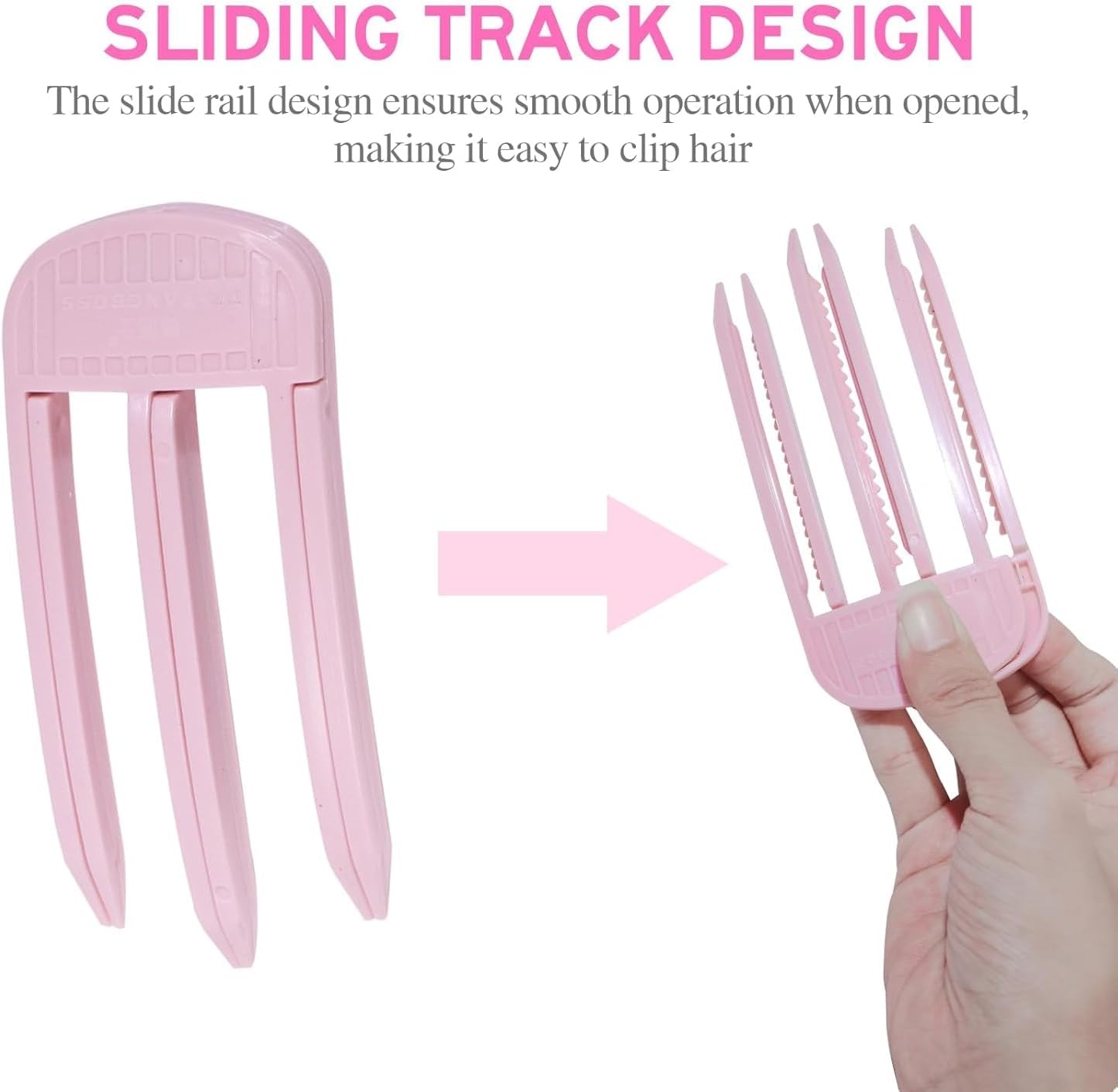2Pcs Hair Root Lifting Combs Set,Wind Shaping Styling Combs for Fluffy Bangs,Fluffy Bangs Styling Comb, Wind-Sweat Styling Comb (Pink) image number 5